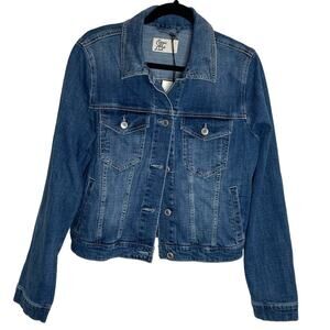 Cosmic Blue Love Denim Jacket - Small
